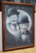 2 x Framed Laurel and Hardy Prints - Ref: ALX121 - CL1063 - NO VAT ON THE HAMMER - Location: