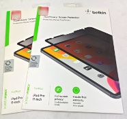 2 x BELKIN True Privacy Screen Protector For Ipad Pro 11-Inch - RRP £119.98 - Ref: HBK476/6771362/