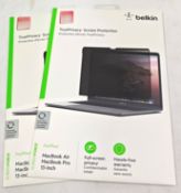2 x BELKIN Screenforce Trueprivacy Screen Protector For Macbook Air And Macbook Pro 13-Inch - RRP £