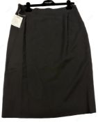 1 x BOUTIQUE LE DUC Ladies' Designer A-Line Skirt in Black - Size: FR46 / UK 18 - Original Price: €