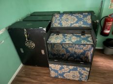 6 x Mobile Trunks Featuring External Doyles Opticians Iris Symbols, Locks