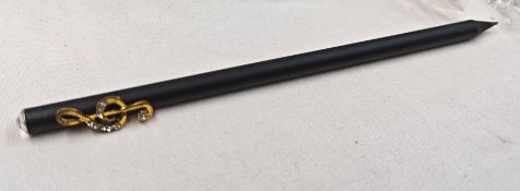 100 x Ice London Music Themed Pencil With Gold Coloured Treble Clef - Ref: ICE200506/NPS41 - CL945 -