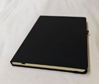 50 x Ebony Notebooks With Black Ribbon Marker - Ref: 401020.03.03/NPS9 - CL945 - Location: