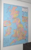 1 x Large British Isles Administrative Map - Size: 160 x 117 cms