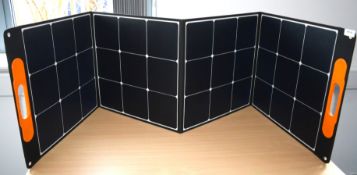 1 x Portable 200W Foldable Solar Panel - Ex Display Model with Accessories and Packaging