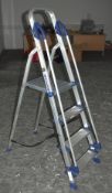 1 x Set of Werner Aluminium 4 Tread Step Ladders