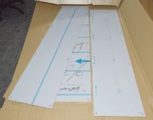 3 x Stainless Steel Door Kicks - Size: - New with Protective Film Attached