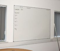 1 x Large Wall Mounted Office Whiteboard - Size: