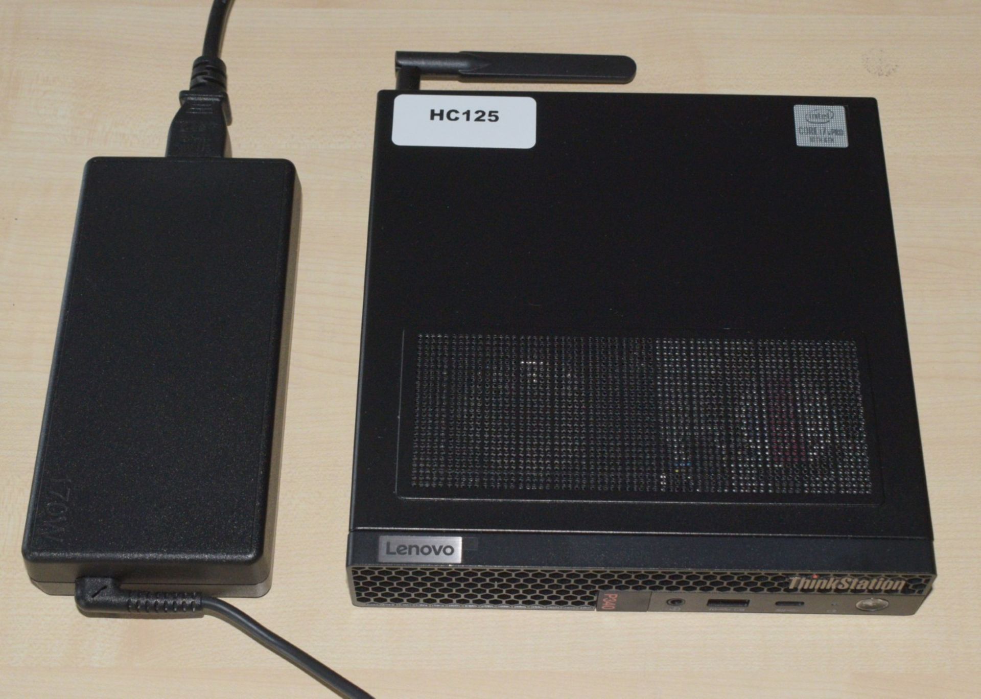 1 x Lenovo P340 Tiny Workstation Desktop PC - Type 30DF - Features an Intel i7-10700T Processor