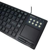 1 x Querty T-Pad USB Multimedia Keyboard with Touch Pad - New Boxed Stock