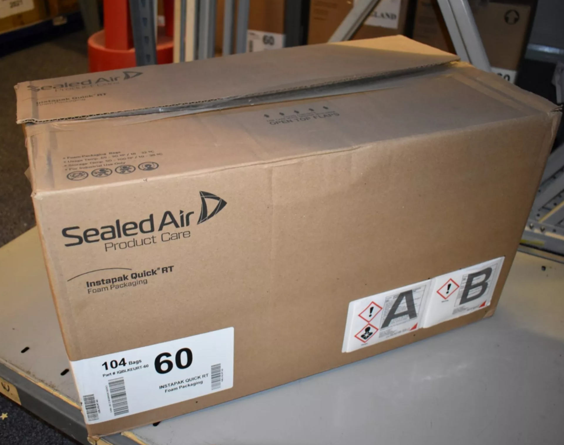 104 x Sealed Air Instapak Quick RT60 Foam Cushioning Bags - Bag Size: 460 x 610 mm - Unused Boxed