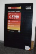 1 x TW Solar N-Type All Black 430w Solar Panel Smart Module - Model: TWMND-54HB - Unused