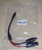 1 x Solar Panel Charging Connection Cable for Portable Power Stations - Type: 7909 - New Stock