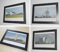 4 x Framed Pictures Featuring Iconic Energy from Waste Buildings from Around the UK and Europe