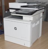 1 x HP Colour LaserJet Enterprise MFP M577 Multi Function Duplex Laser Printer Featuring an 8 Inch