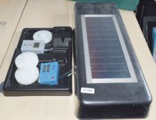 1 x Solar Panel with a Selection of Accessories - Dimensions: H10 x W75 x D31 cms