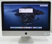 1 x Apple iMac 21.5 Inch Desktop Computer - Features an Intel Core Quad Core 2.9ghz Processor, 8GB