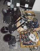 1 x Large Assorted Collection of Computer Cables, Monitor Stands and More