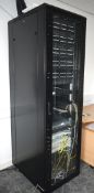 1 x Rackmount 42U Server Cabinet - Include Door, Side Panels and Some Shelves and Cable Organisers