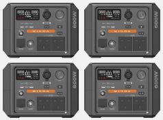 4 x Ares Power Minoa 600W 403.4Wh Portable Camping Power Stations - New Boxed Stock - RRP £1,440