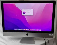 1 x Apple iMac 27 Inch 2015 5K Desktop Computer - Features an Intel Core Quad Core 3.2ghz Processor