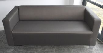 1 x Contemporary Three Seater Reception Sofa - From the Studio Range by BN Office Solutions