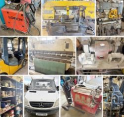 Architectural Steel Fabricators, Aylesbury: Mercedes Sprinter Truck, Double Mast Forklift, Welding Kits, Power Tools, Hydraulic Presses & More