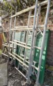 Job Lot Including Access Tower, Several Crossboards, Attachments and 4 x Sections of Heras Fencing -