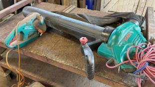 1 x BOSCH Garden Vac and 1 x Hedge Trimmer, Both 240V - Ref: DL060 - CL1069 - Location: Aylesbury