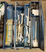 1 x DRAPER TB 2250 Tool Box with Selection of Spanners etc. - Ref: DL005 - CL1069 - Location: