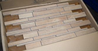 50 x Villeroy & Boch Mosaic Light Brown Wood Effect Porcelain Wall Tiles - Size: 30 x 50 cms - 0.