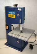 1 x Scheppach HBS20 350W 200mm Hobby Bandsaw 240V - Ref: TG248 - CL1023 - Location: Altrincham