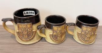 3 x Vintage Stonebridge Pottery Items Including 1 x Large mug and 2 x Coffee Cups