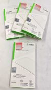 4 x BELKIN Screenforce Tempered Glass Anti-Microbial Screen Protection For Iphone 12 Mini - RRP £