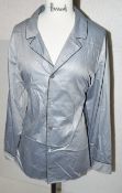 1 x ZIMMERLI Mens' Luxury Jacquard Long Pure Cotton Pyjama Top Sleep Shirt - Size: M - Original