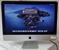 1 x Apple iMac 21.5 Inch Desktop Computer - Late 2015 - Features an Intel Core i5 2.8GHz Quad Core