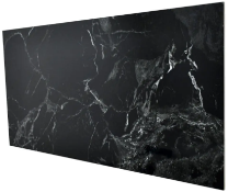12 x Villeroy & Boch 'Nocturne' Black Porcelain Tiles - Size: 60 x 120 x 1 cms - 1.44m2 - Suitable