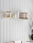 1 x Hornton Large Hanging Basket In Lily White - RRP £50.00 - Ref: GTC287/GTC2P10 - CL1017 -