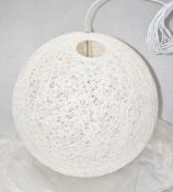 1 x Mid Century-Style 'Linear' ⌀60cm Statement Ceiling Light - Ref: BST398/WH2 - CL1052 - Location: