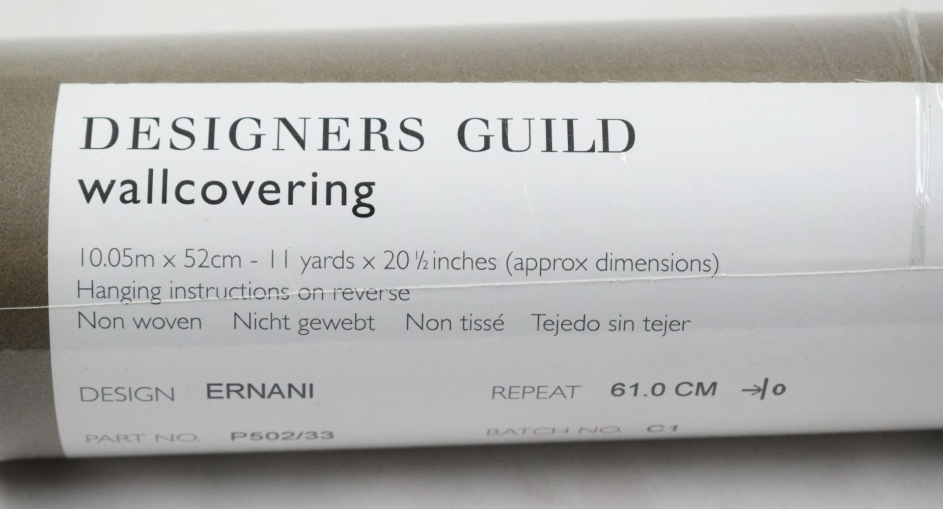 3 x 10m Rolls of Designers Guild 'Ernani' Designer Wallpaper - Colour: Cocoa - Product Code: - Image 7 of 7
