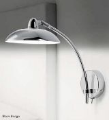 1 x CHELSOM 'Saucer' Luxury Wall Mounted LED Light Fitting in a Chrome Finish