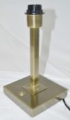 1 x CHELSOM 'Project' Luxury Metal Table Lamp in an Antique Brass Finish