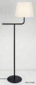 1 x CHELSOM 'Point' Luxury Freestanding Floor Lamp in a Brushed Nickel Finish