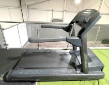 1 x Life Fitness Integrity Series Commercial Treadmill Featuring FlexDeck Shock Absorption and SL