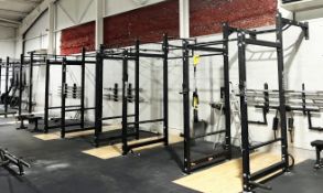 1 x Rogue Four Station Modular Power Rack - Dismantled Ready for Collection - Commercial Grade Heavy