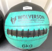 1 x Wolverson 6KG Fitness Wall Ball