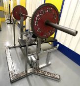 1 x Eleiko Combo Powerlifting Weights Bench and Squat Rack - Commercial Grade Heavy Duty Gym