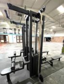 1 x Watson Selectorised Lat Pulldown Multi Station Gym with Weight Stacks and Lat Pulldown Bar