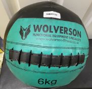 1 x Wolverson 6KG Fitness Wall Ball