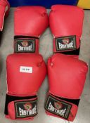2 x Pairs of Eastside Pro Training Boxing Gloves